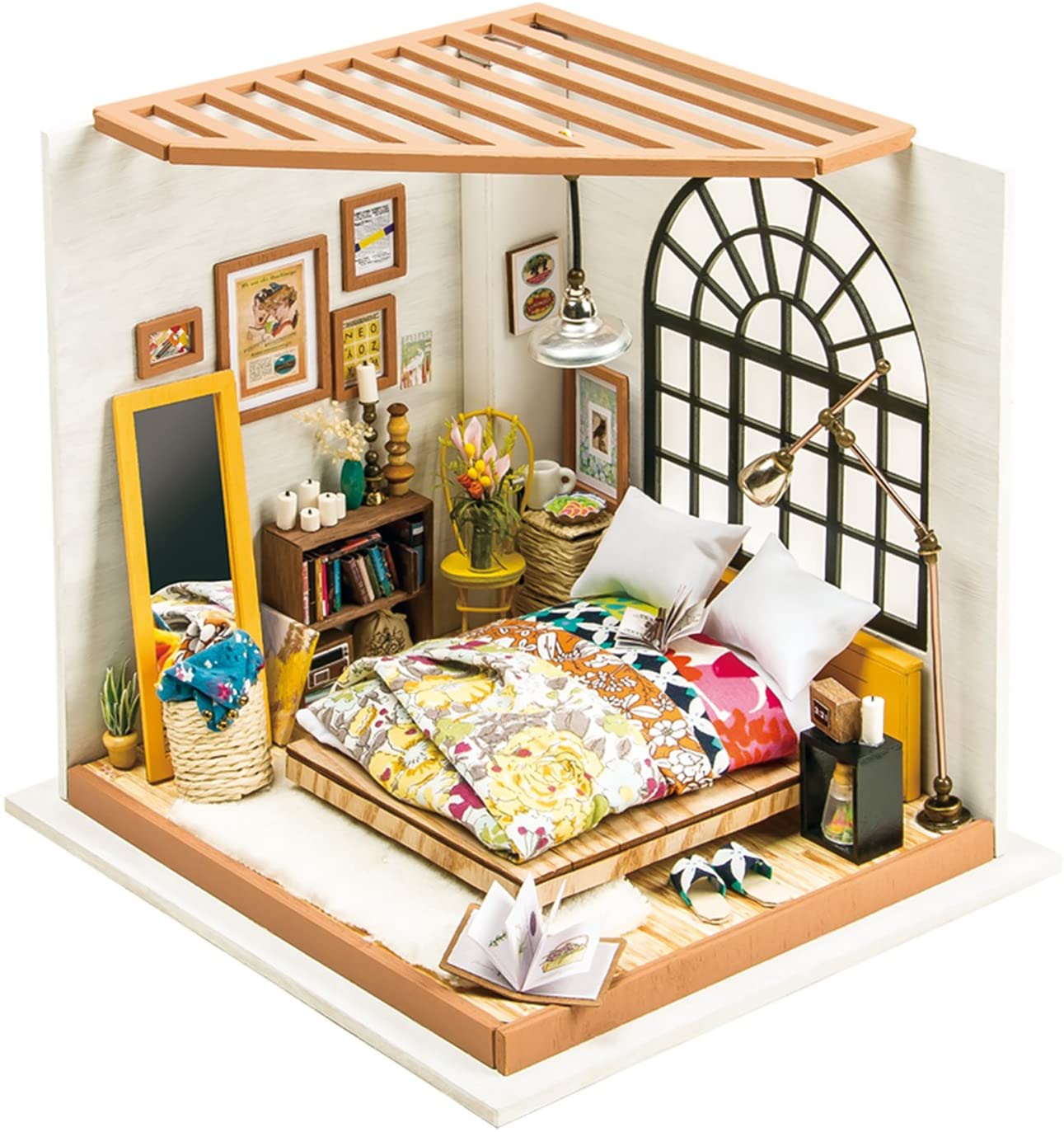 FZ FUTURE, Alice's Traumschlafzimmer, DIY Holz-Mini-Haus-Set