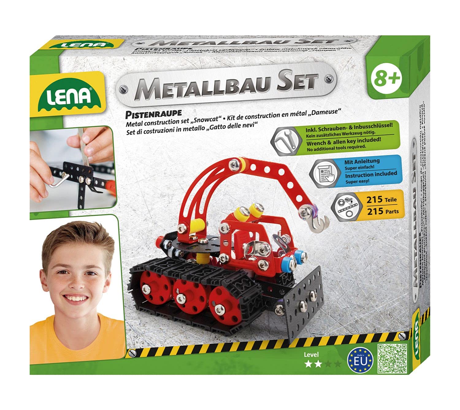 Mehr über den Artikel erfahren Lena, Metallbau-Set Pistenraupe